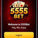 Open 5555Bet app and complete registration or login

