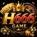 H666 Game APK download feature image with casino style logo and gaming elements